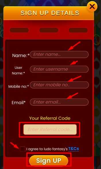 How To Create Account On Ludo Fantasy App