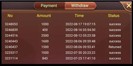 Rummy Wealth Withdraw Proof