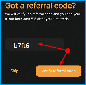 Enter Refer Code For Login Trago App