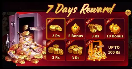 Rummy Raja 7 Day Reward