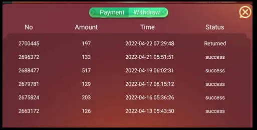 Rummy Loot Payment Proof