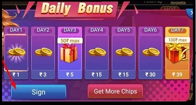 Rich Rummy App Daily Bonus