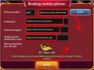 Teen Patti Dilbar App Binding Mobile Number
