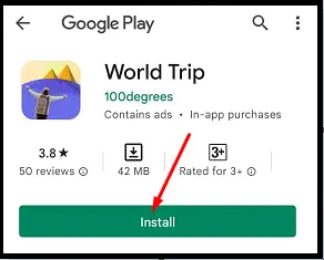 World Trip App Install