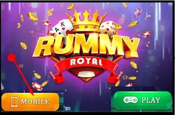 Cick Mobile Button For Rummy Royal Login