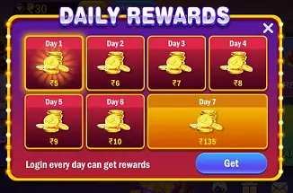 Teen Patti 7 Day Daily Rewards