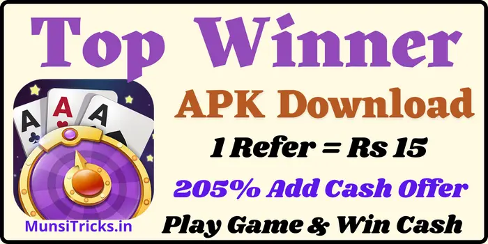 Top Winner Apk Download - Earn 1000 Daily By Refer & Earn
