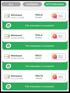 Winzo App Payment Proof