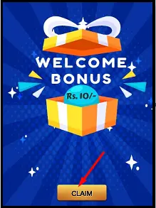 10 Rupees Claim In Sign Up Bonus