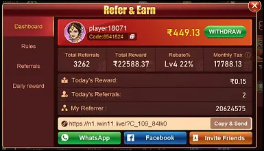 Happy Teen Patti Refer And Earn