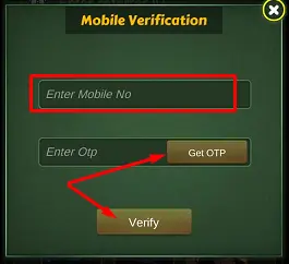 Ludo Army Mobile Number Verify