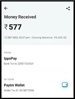 Rummy 555 App Payment Proof