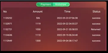 Rummy Ola App Payment Proof