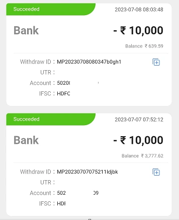 Teen Patti Real Cash App Payment Proof
