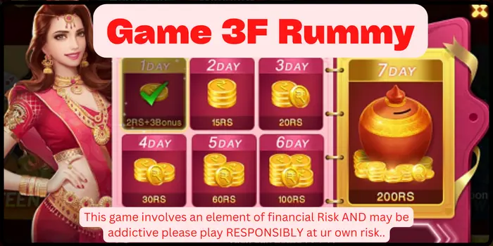 Game 3F Rummy App Get ₹15 + ₹400 Bonus