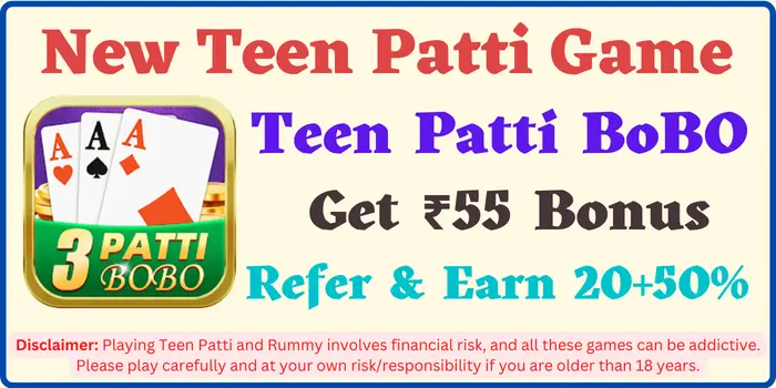 3 Patti BoBo Apk Download - Get ₹55 Bonus - Teen Patti BoBo App