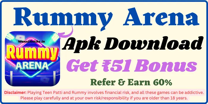 Rummy Arena Apk Download - Get ₹51 Bonus
