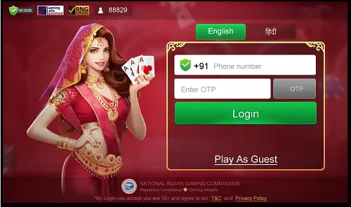 Teen Patti AAA Login With Mobile Number