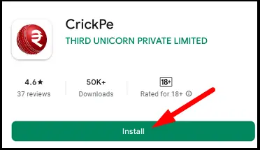 CrickPe App Install