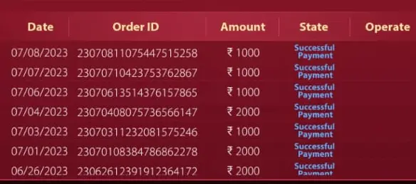 Lucky 100 App Withdraw Proof