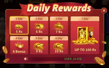 Rummy Master Pro Daily Reward Bonus