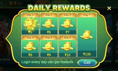 Teen Patti Galaxy Daily Rewards Bonus