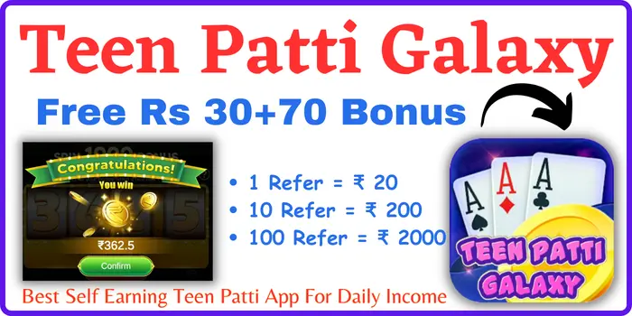 Teen Patti Galaxy - Download & Get ₹100 Bonus