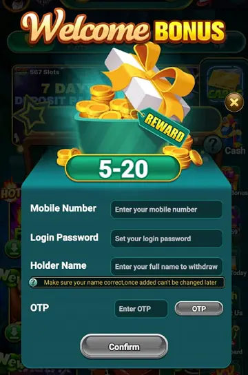 567 Slots App Welcome Bonus